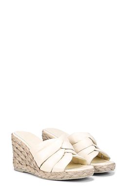 Vince Gilian Espadrille Wedge Slide Sandal in Marblecream