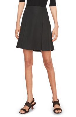 Vince Pleated A-Line Skirt in Black