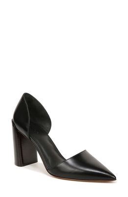 Vince Prim d'Orsay Pointed Toe Pump in Black