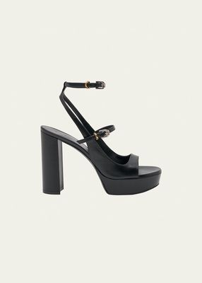 Voyou High Ankle-Strap Platform Sandals