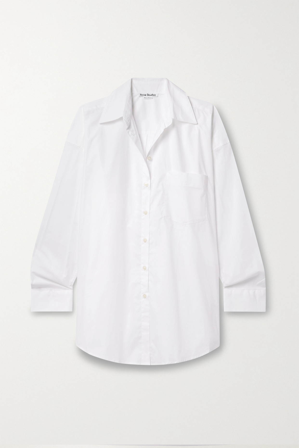 Acne Studios - + Net Sustain Organic Cotton-blend Poplin Shirt - White