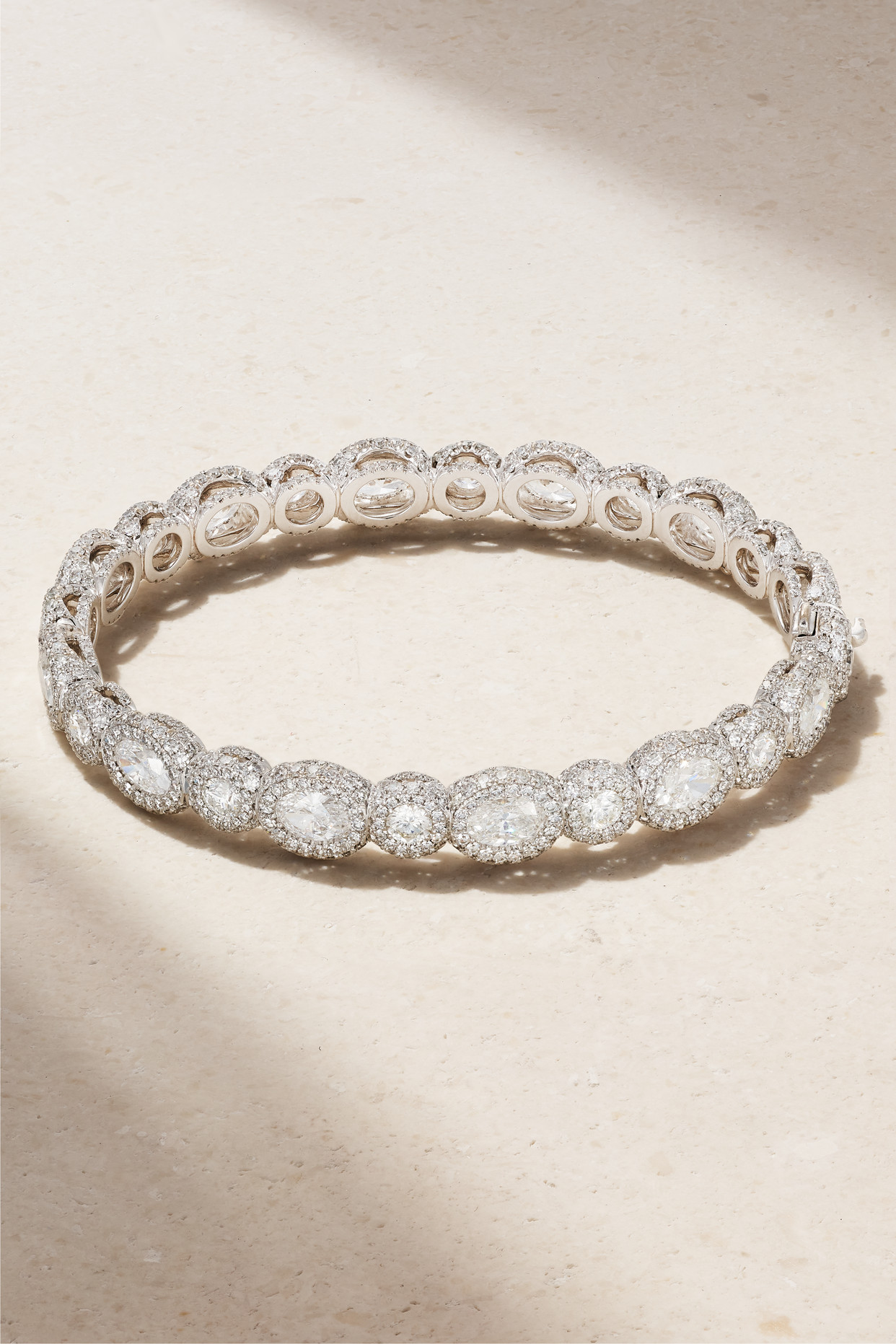 David Morris - 18-karat White Gold Diamond Bracelet - One size