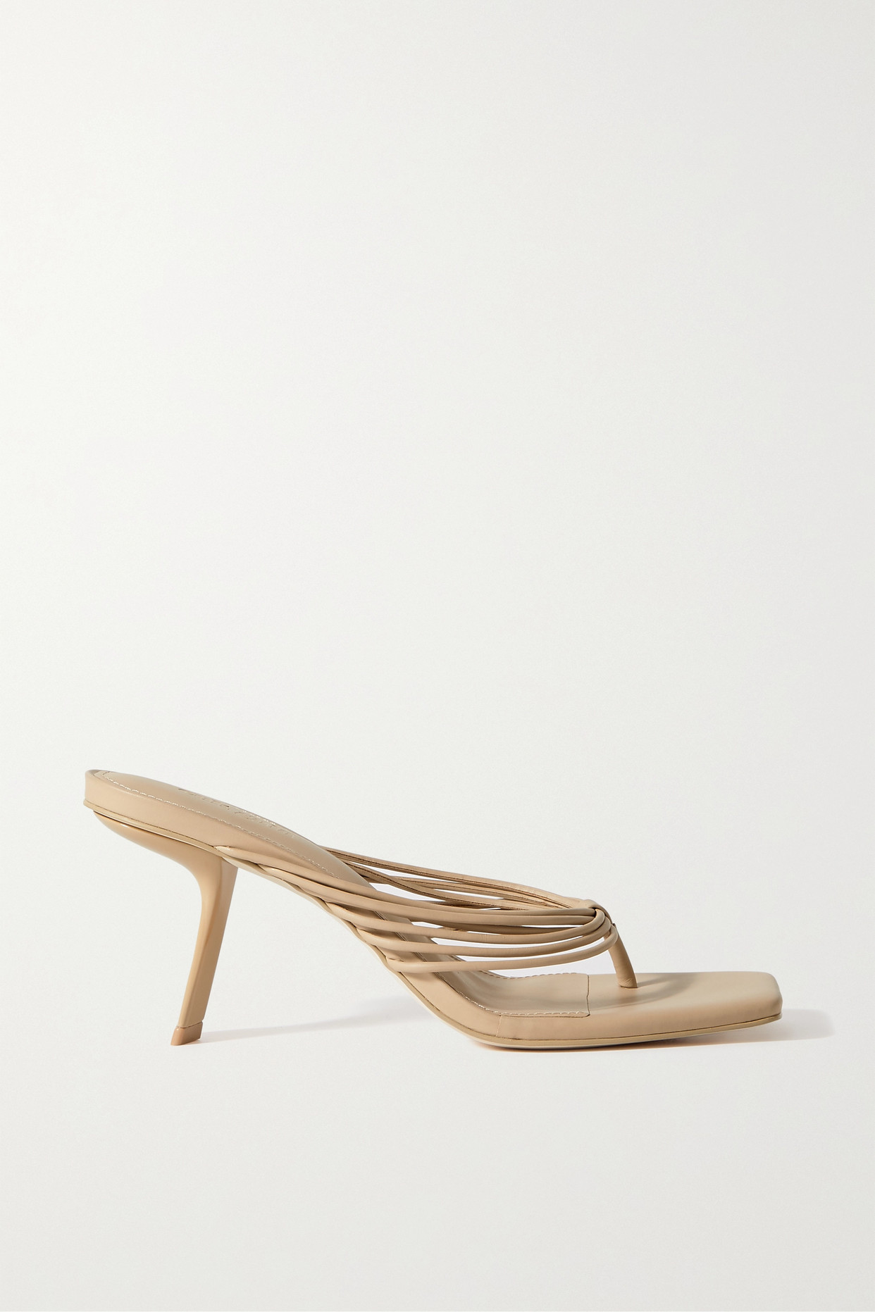 Cult Gaia - Emmy Leather Sandals - Neutrals