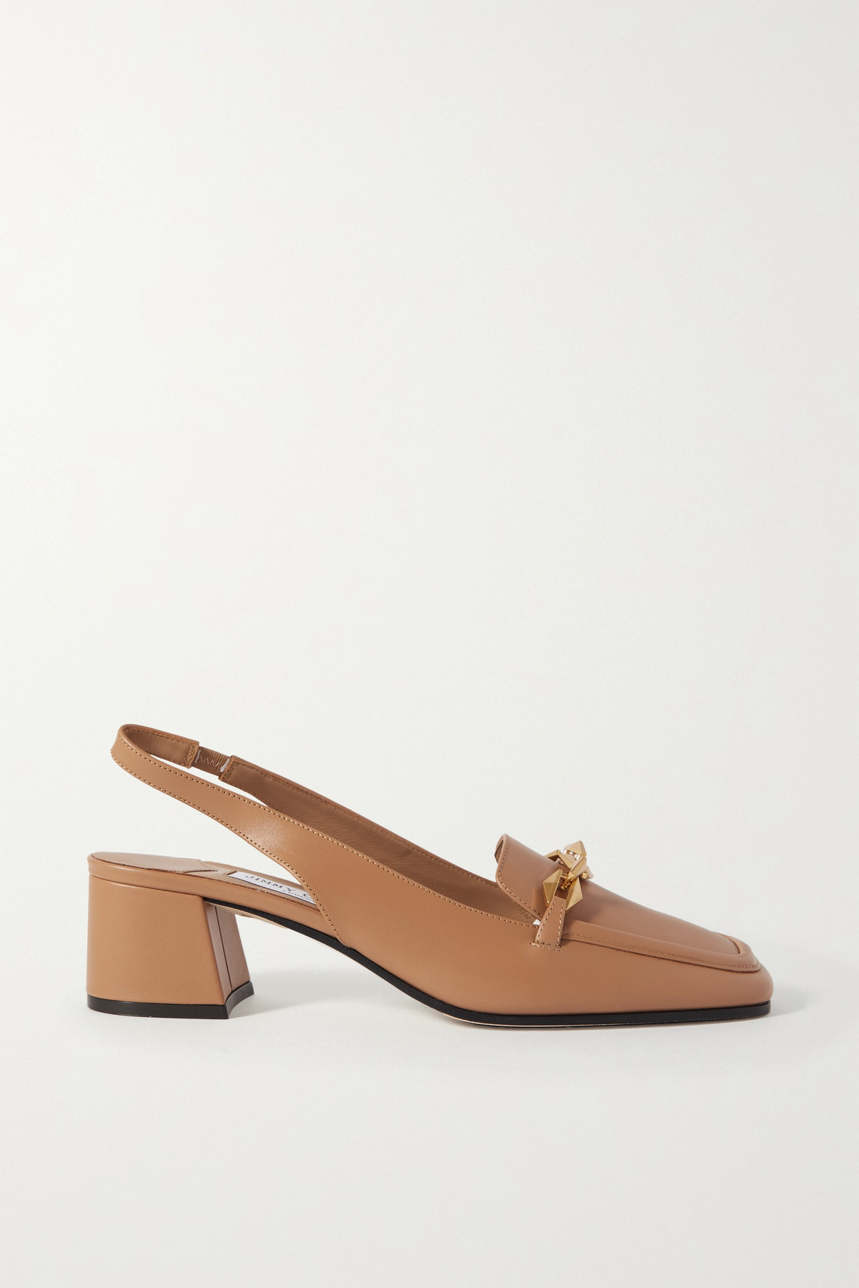 Jimmy Choo - Diamond Tilda 45 Embellished Leather Slingback Pumps - Neutrals