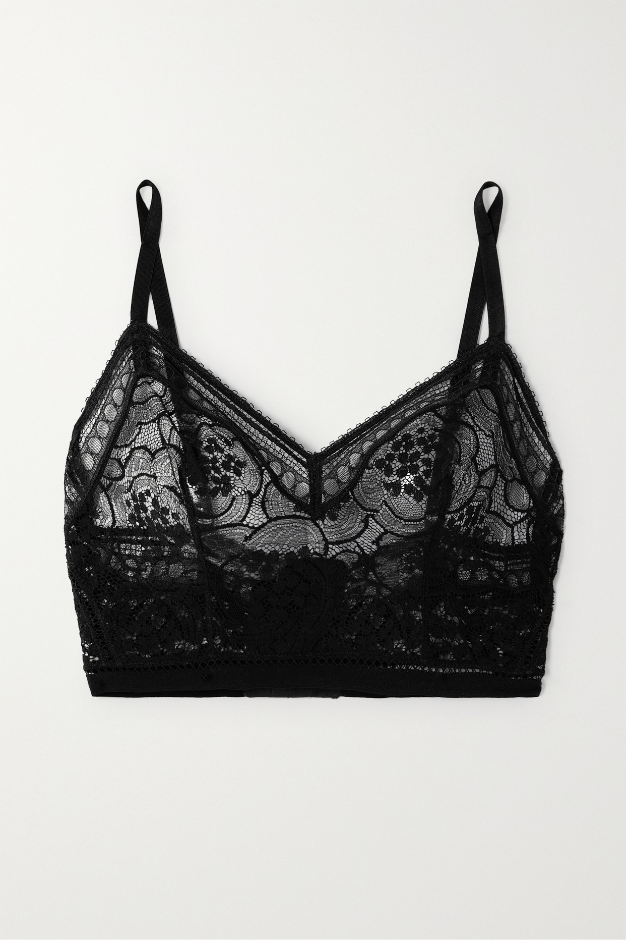Eres - Reveillon Fantaisie Stretch-lace Soft-cup Bra - Black