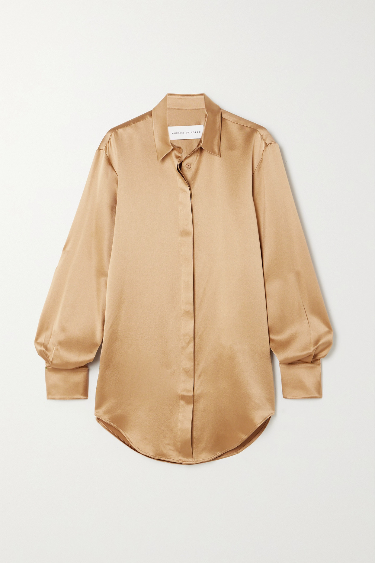 Michael Lo Sordo - Silk-satin Shirt - Gold