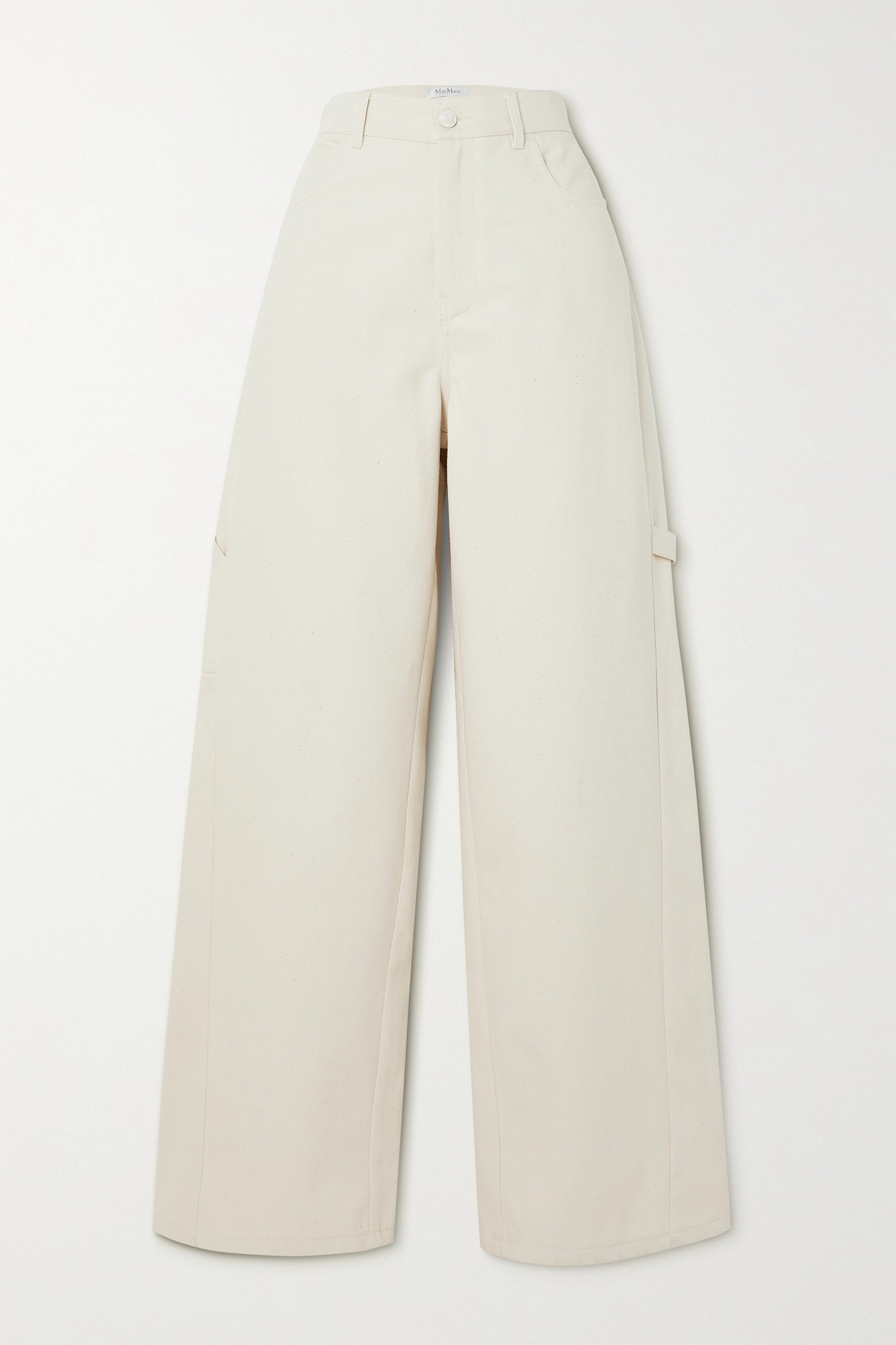 Max Mara - Segnale High-rise Wide-leg Jeans - Ivory