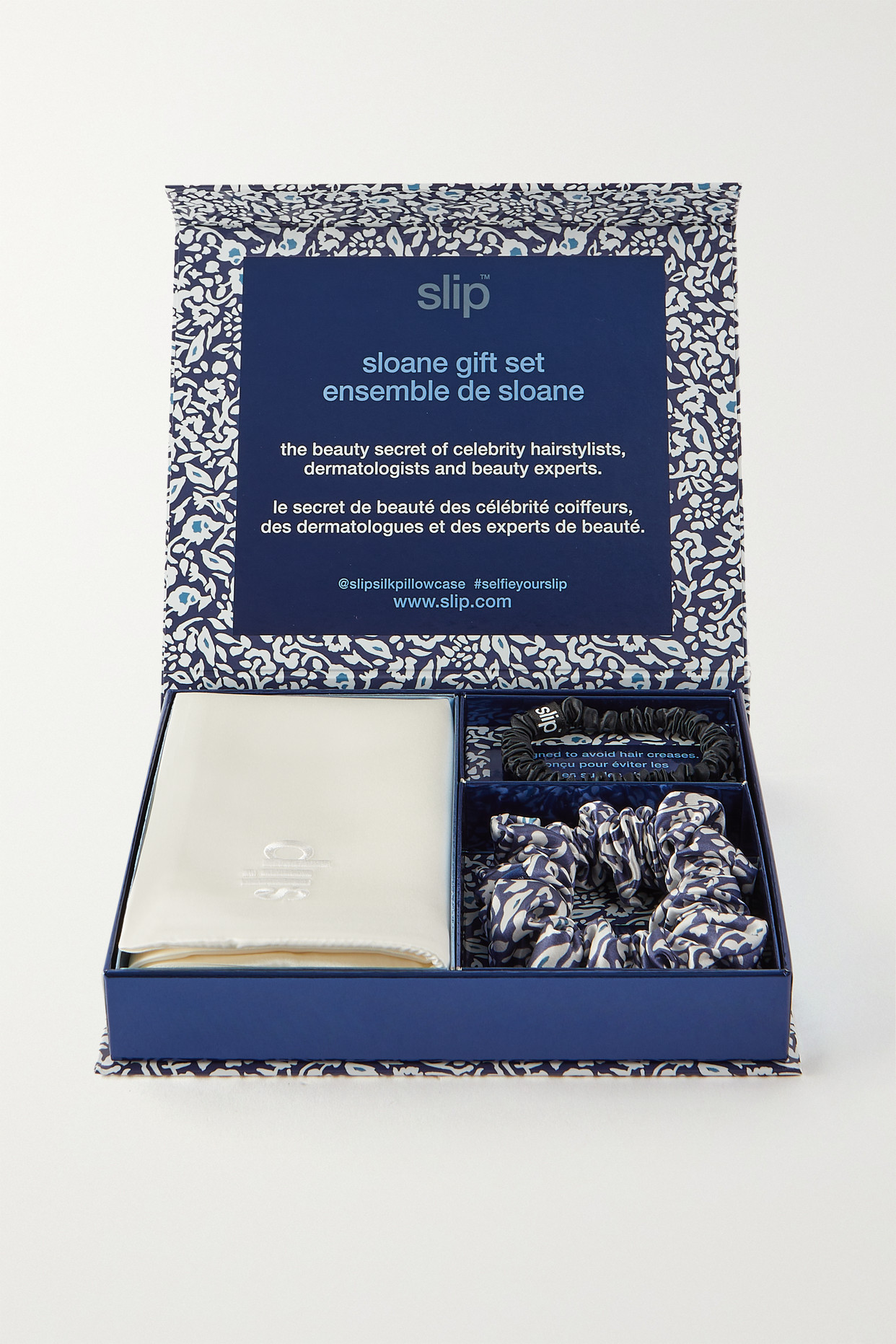 Slip - Sloane Queen Pillowcase And Hair Ties Set - One size