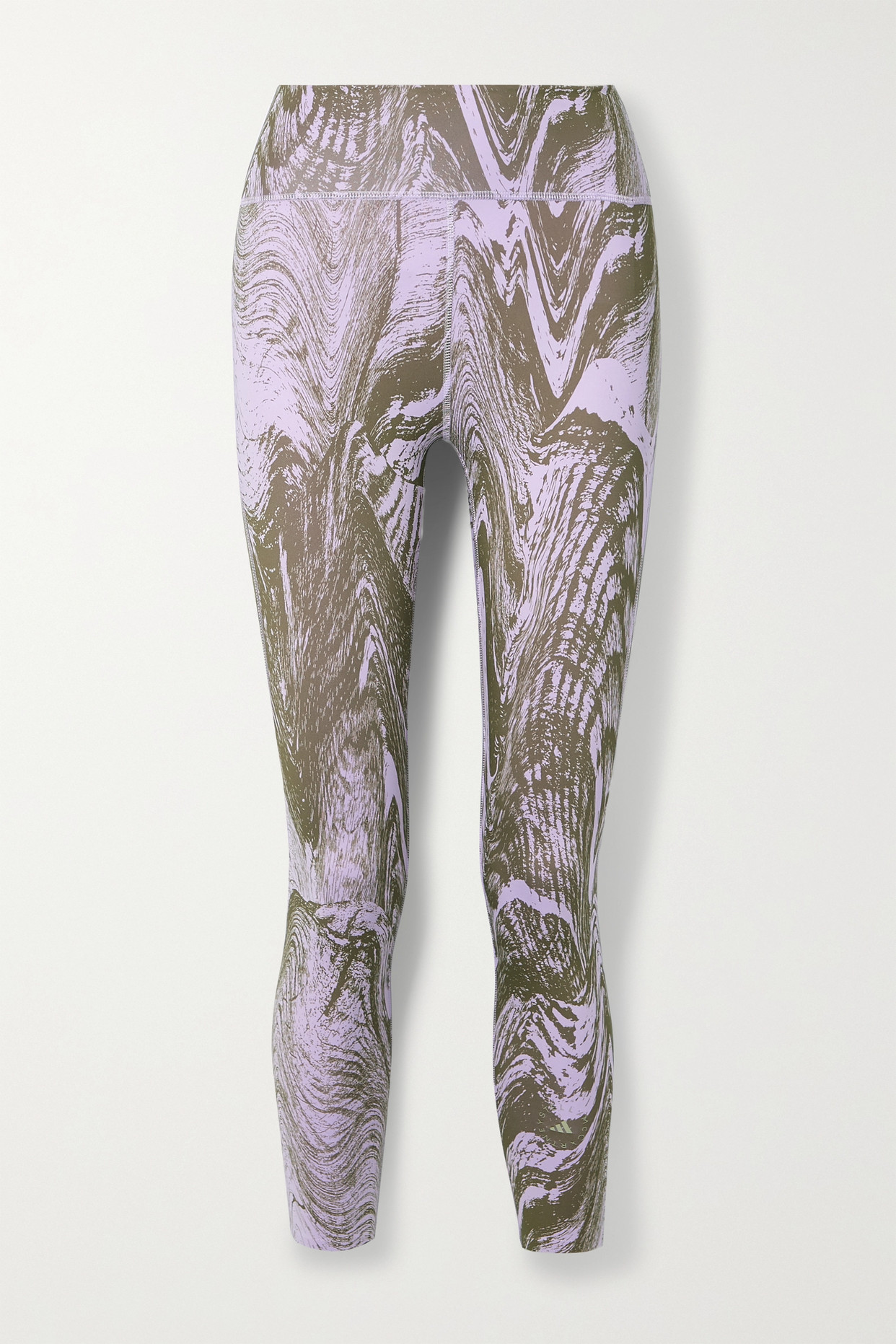adidas by Stella McCartney - Truepurpose Optime Printed Recycled-stretch Jersey 7/8 Leggings - Purple