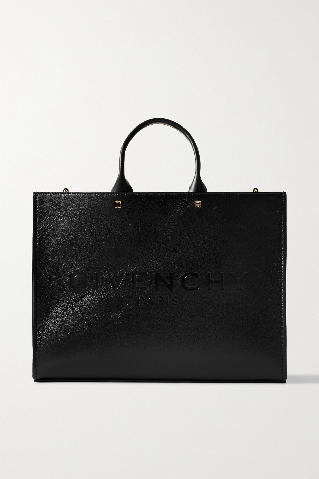 Givenchy - G-tote Medium Logo-debossed Leather Tote - Black