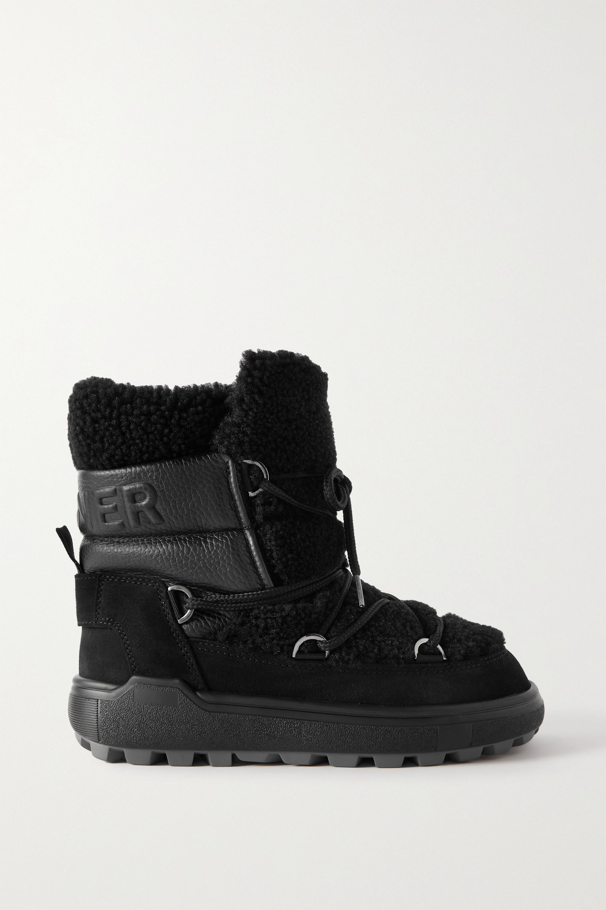 Bogner - Chamonix Shearling, Leather And Suede Snow Boots - Black