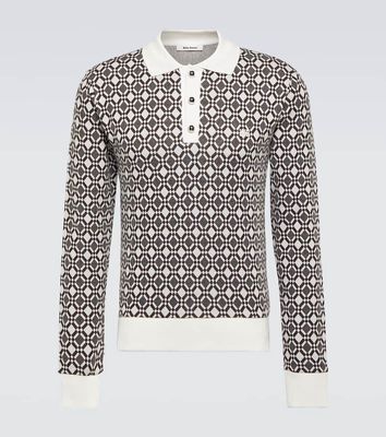 Wales Bonner Selassie cotton polo shirt
