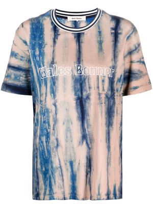 Wales Bonner tie-dye logo-embroidered T-shirt - Neutrals
