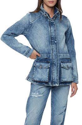 Wash Lab Denim Sidecar Denim Jacket in Pavement Blue