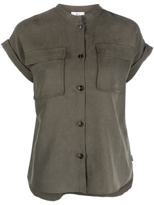 Woolrich flap-pocket turn-up shirt - Green