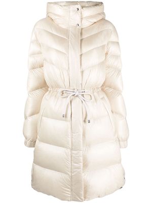 Woolrich zip-up hooded padded coat - Neutrals