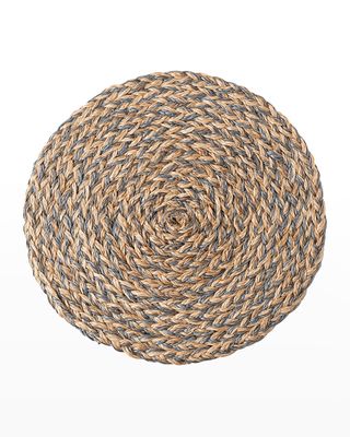 Woven Straw Placemat, Chambray