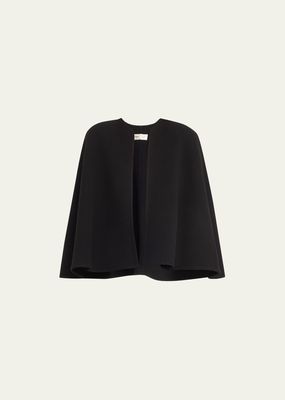 x Atelier Jolie Cashmere-Wool Short Cape