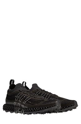 Y-3 4D Halo Running Shoe in Black/Off White/Black