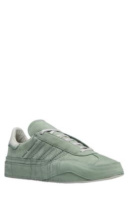 Y-3 Gazelle Sneaker in Silver Green/Green/White