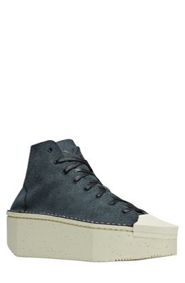 Y-3 Kyasu Hi Sneaker in Black/Black/Cream White