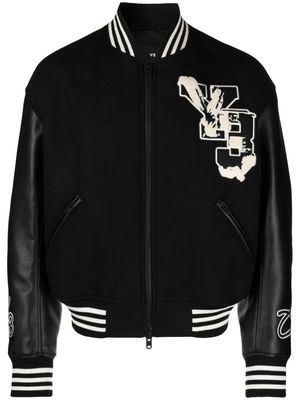 Y-3 Varsity zipped bomber jacket - Black
