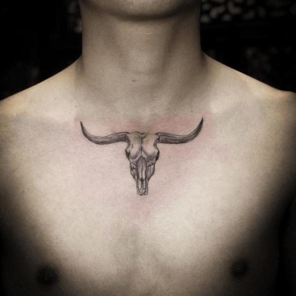 30 Best Bull Skull Tattoo Ideas 13 30 Best Bull Skull Tattoo Ideas